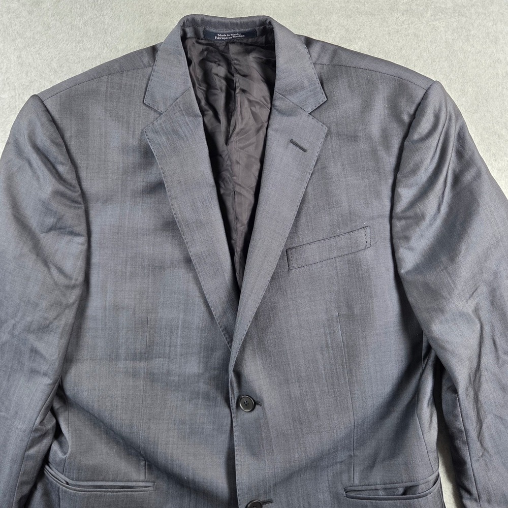 Z Zegna Blazer Men 50R Grey Wool Mohair Drop 7 Slim Fit Suit Jacket